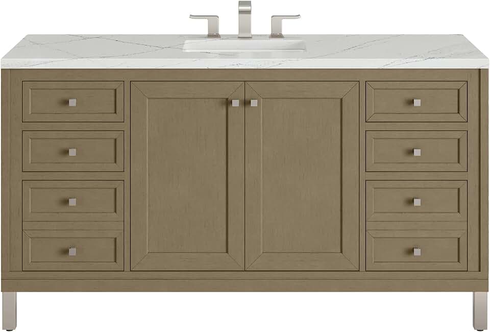 James Martin Vanities 60" Chicago Vanity in Walnut Whisper