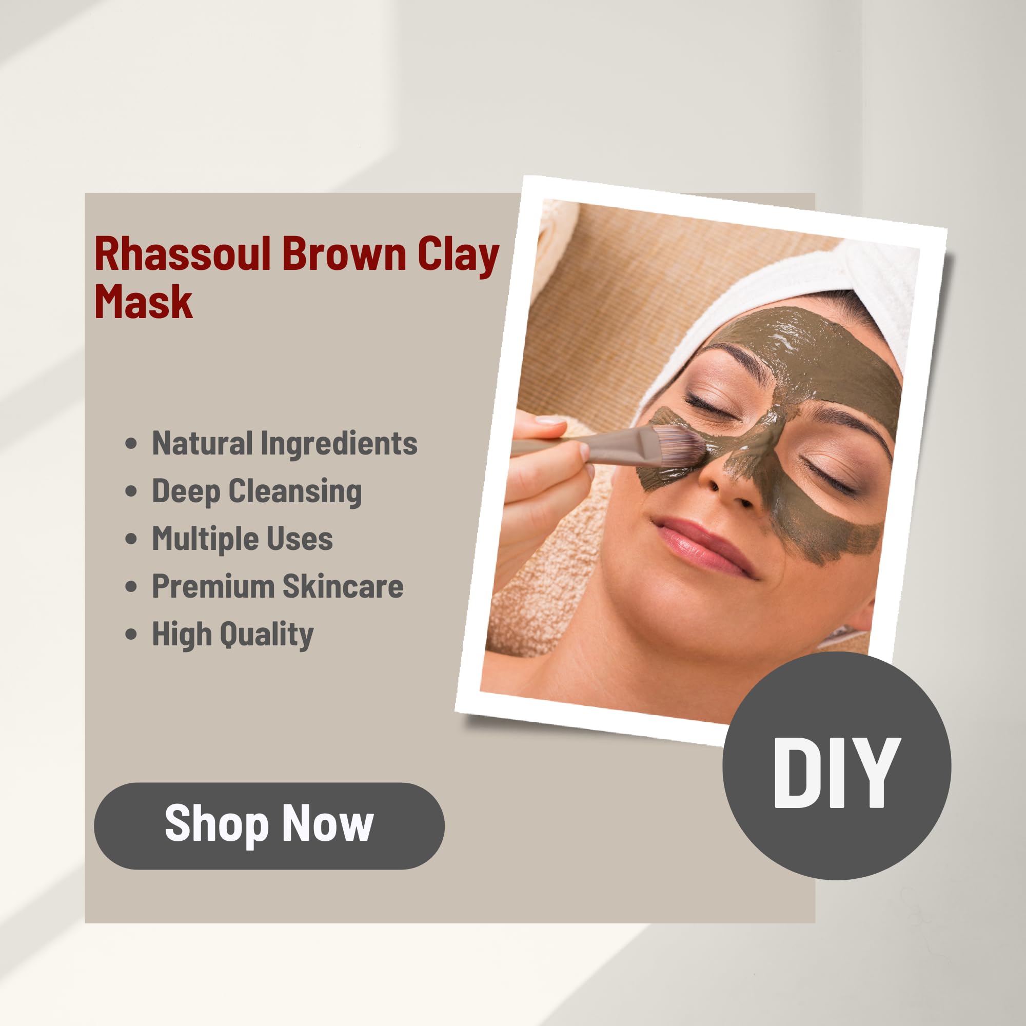 Hollywood Secrets Clay Powders 200gms (Pure Rhassoul Brown Clay) 3