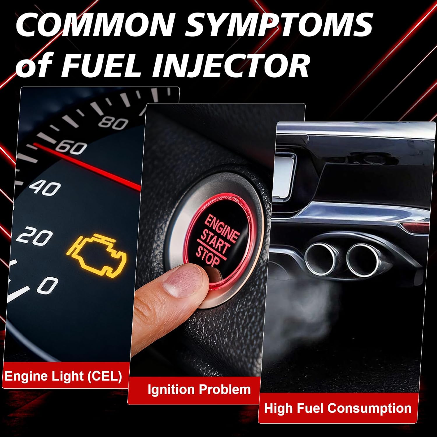 0280150943 Fuel Injectors Fits for:1997 1998 1999 2000 2001 2002 2003 Ford F150 4.6L 1997-2002 F250 Expedition 5.4L V8 Bronco for:Mustang Gt for:Lincoln for:Mercury 8PCS