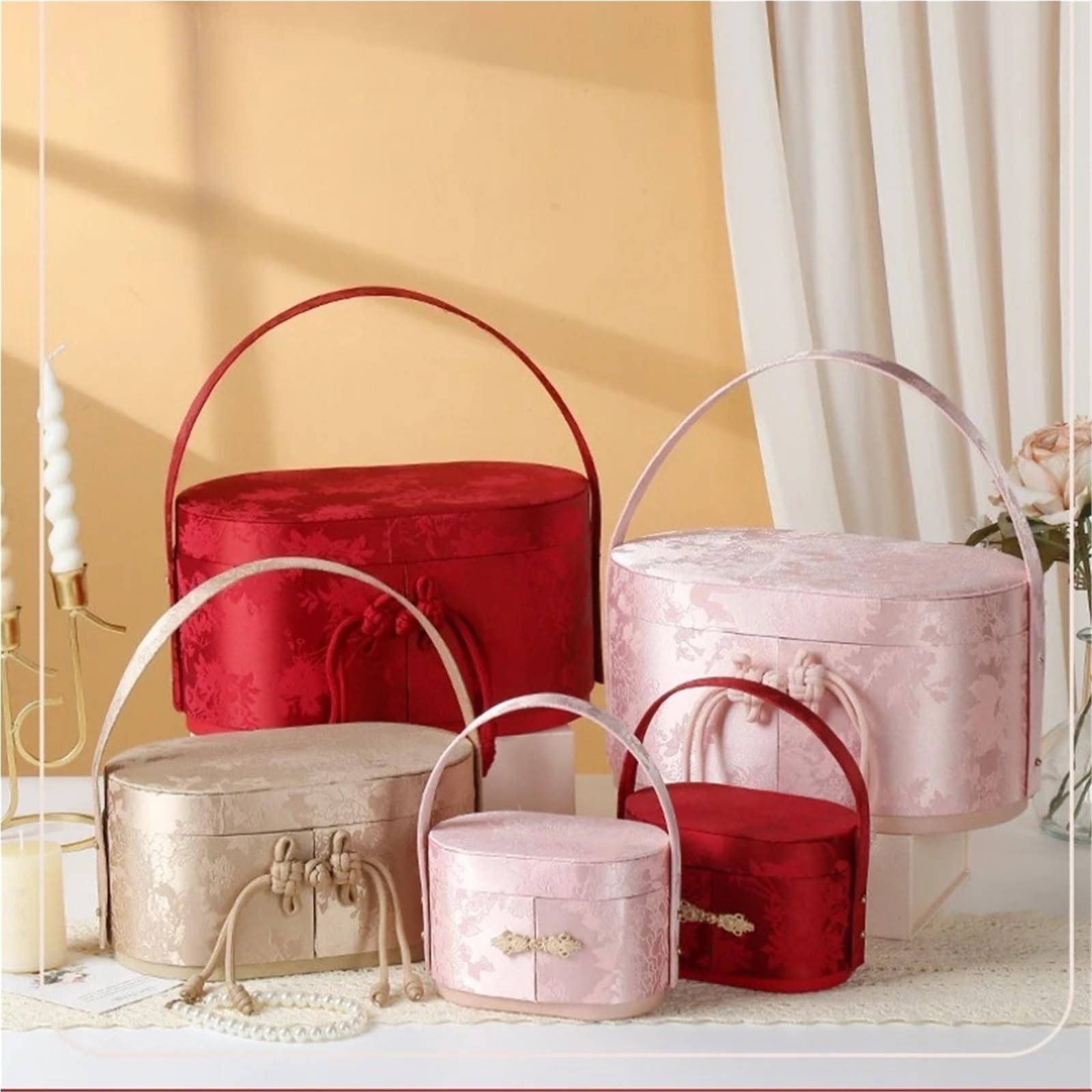 Scatola Regalo Cesto di fiori portatile con confezione regalo squisita da 1 pezzo