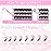 Cluster Lashes 40D Large Tray DIY Eyelash Extension Mix Individual Lashes C Curl Faux Mink Eyelash Clusters Premade Fans Volume Lash Clusters (40D-0.07-C, 8-16mm)