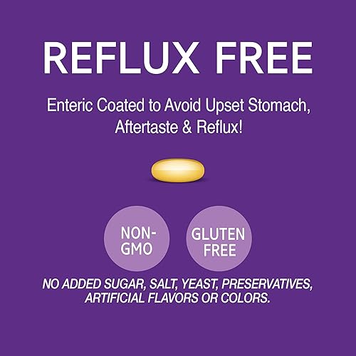 Miniatura 3 de 21st Century Vitaminas Enteric Coated Triple Omega Complex 3-6-9, reflujo libre 90 cápsulas blandas, MTC22874X5