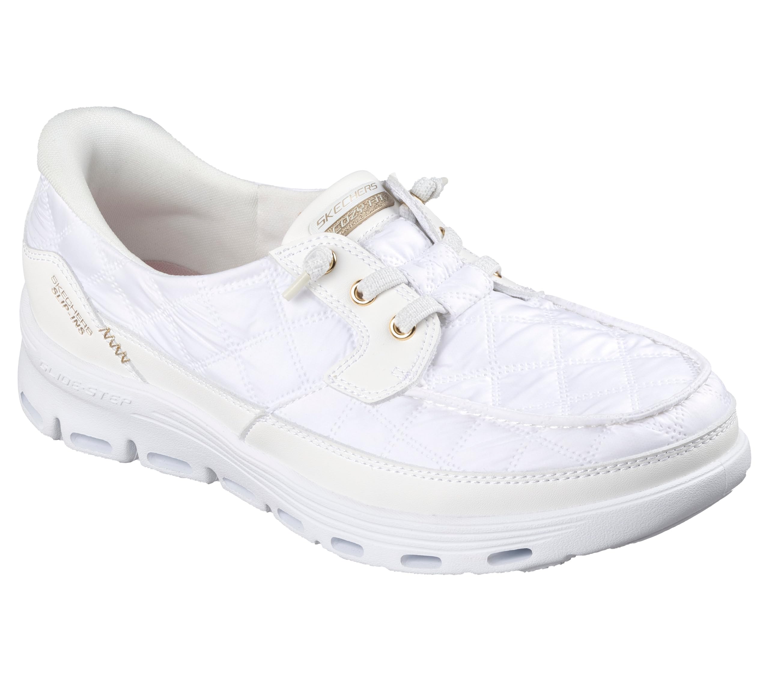 Skechers Damen Cozy Fit Hands Free Slip-ins On-the-go Glide-Step Serene Quilted Boat ShoeBootsschuh