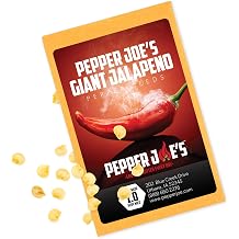 Pepper Joes Giant Jalapeno Pepper Seeds Pack of 10+ Exclusive Hot Pepper Seeds USA Grown Premium Non-GMO Giant Jalapeno Seeds for Planting