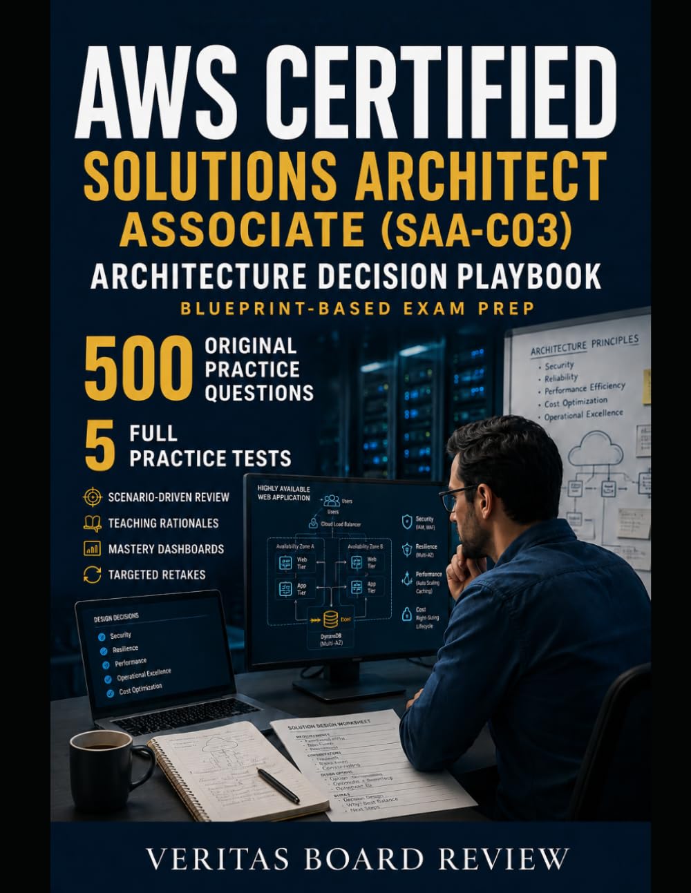AWS Certified Solutions Architect – Associate (SAA-C03) Architecture Decision Playbook: Blueprint-Based Exam Prep with 500 Practice Questions, ... Mastery Dashboards & Targeted Retakes
