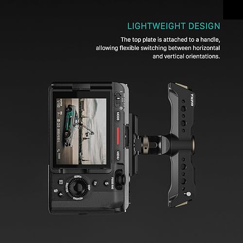 Miniatura 3 de Tilta Kit ligero de jaula para cámara FX3FX30 V2  Incluye jaula completa, mango lateral avanzado + más  Placa superior de riel NATO, zapata fría,