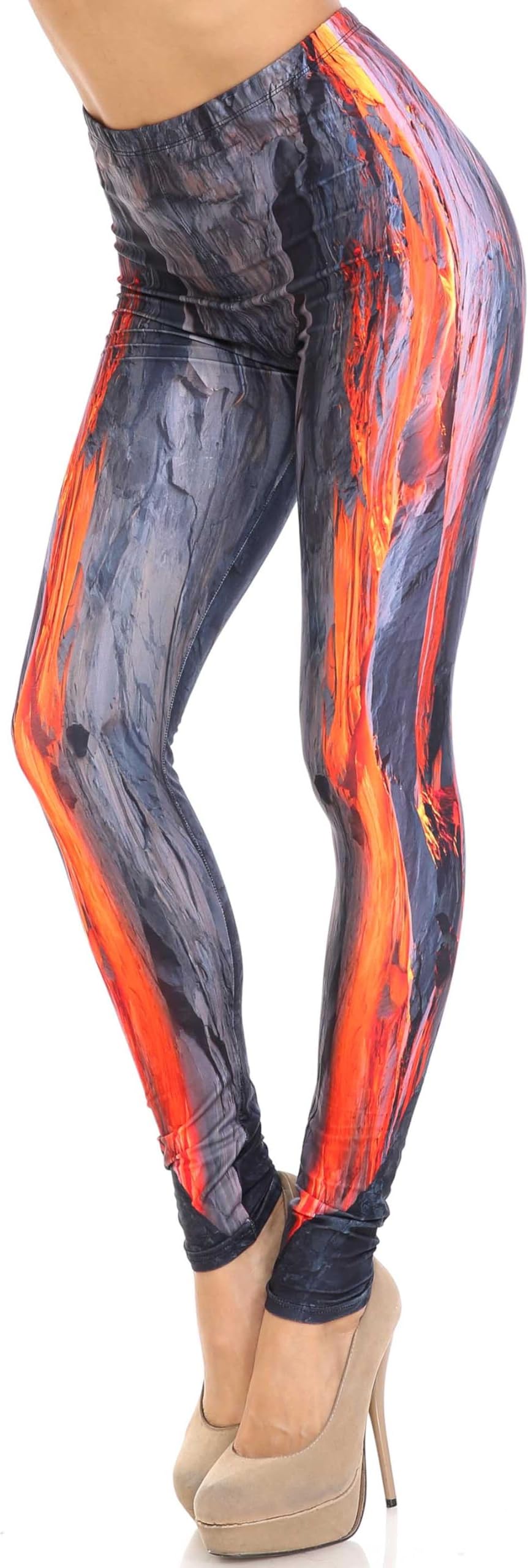 Creamy Soft Premium Women's Leggings Plus Size, High Rise, Stretchy & Breathable, Comfortable Fit - by USA Fashion™