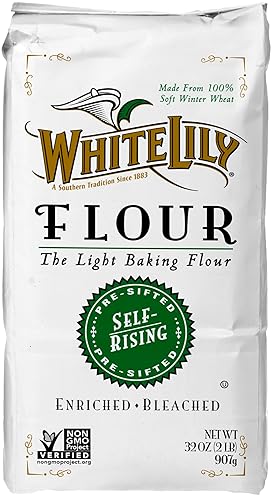 White Lily Harina presecada enriquecida blanqueada autosticante, 32 onzas