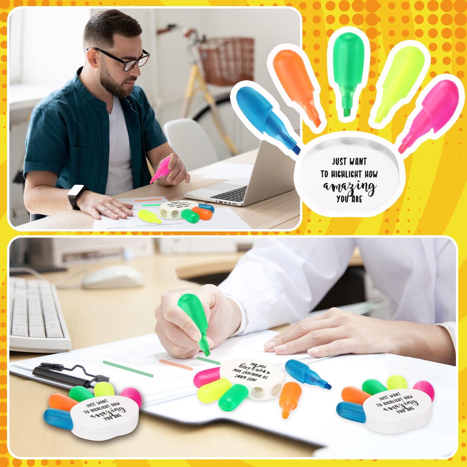 30 Sets inspirierende Textmarker, Fingerform, Textmarker, 5-in-1, fluoreszierende Aquarellstifte, Pinselspitze, Masse, Bestätigungsgeschenke, Klassenpreise für Kinder, Schüler von Lehrern