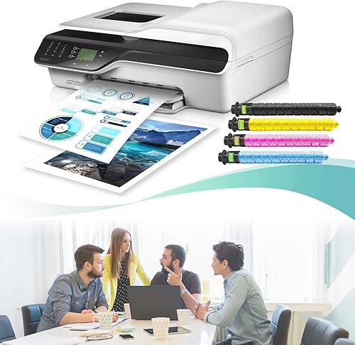 Miniatura 4 de GREENBOX Compatible MP C5502 High Yield Toner Cartridge Replacement for Aficio Savin Lanier MP C4502 MP C5502 Printer for 841679 841680 841681