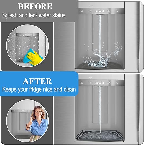 Miniatura 4 de Recogedor de goteo para refrigerador para bandeja de agua, bandejas de goteo para dispensador de bebidas, almohadillas para bandeja de goteo de agua