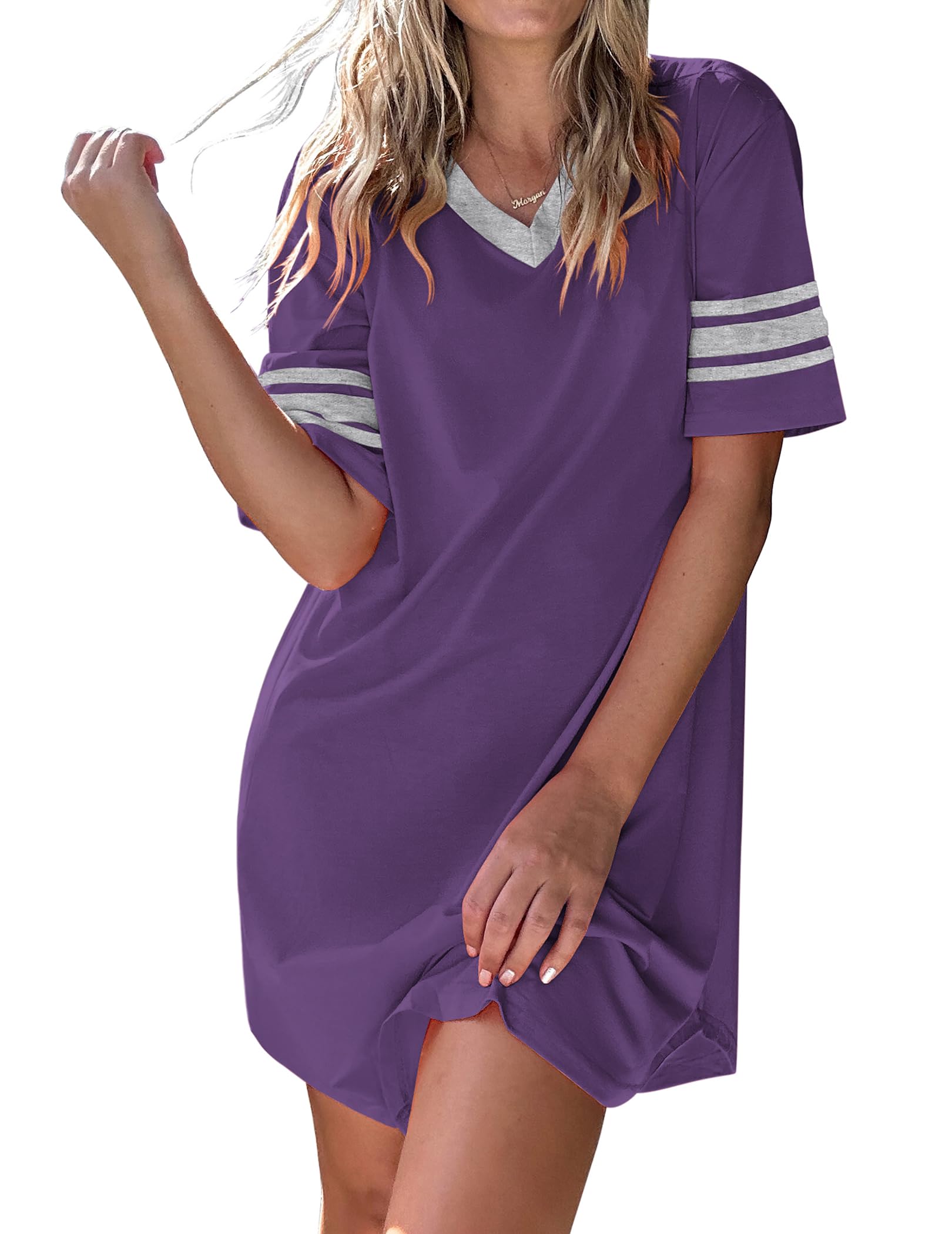 Ekouaer Pijama de Mujer Conjunto de Pijama Dos Piezas Camisón Traje de Casa Manga Larga Ropa de Dormir Top y Pantalones para Mujer Niña S-XXL