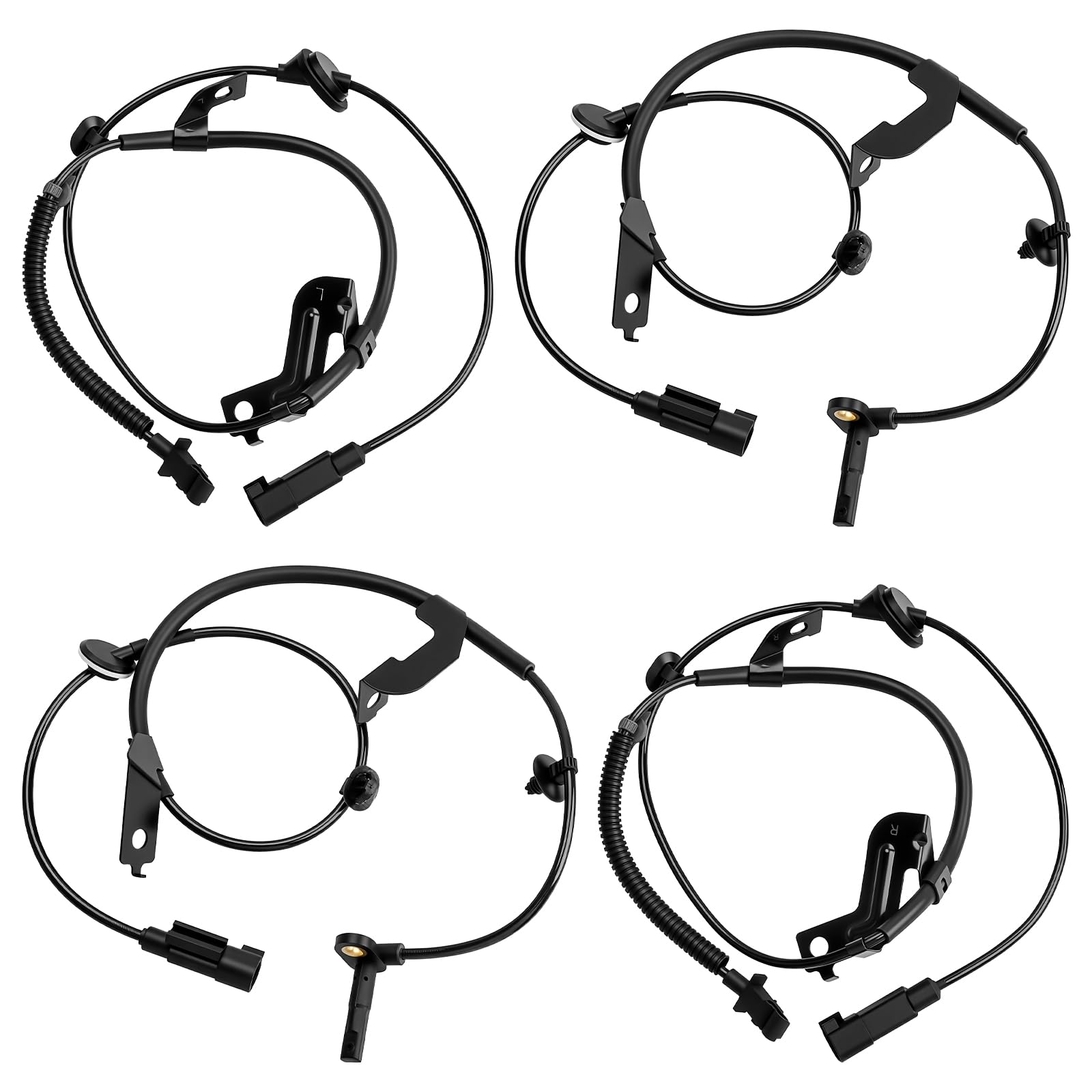 ABS Wheel Speed Sensor Compatible with Dodge Caliber 2007-2008, Jeep Compass Patriot 07 08 2009 2010 2011 2012 2013 2014 2015 2016, 5105065AC, 5105065AB, 5105064AA, 5105064AB 5105572AA