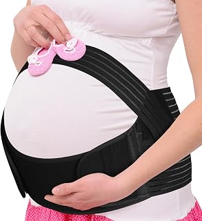 AUYAO Pregnancy Belt for Pregnancy, Breathable Adjustable Belly Belt, Abdominal Support Belt for Pain Relief, Hip and Back Price In India