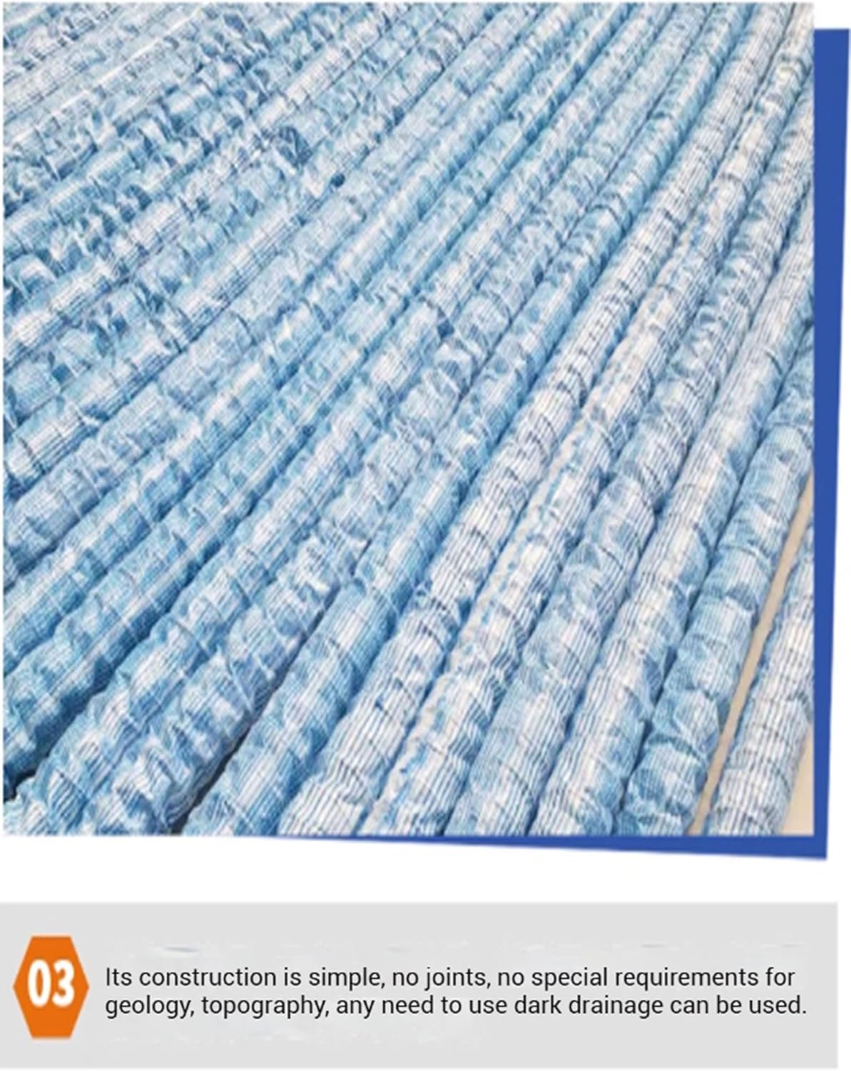 Tubos de Drenaje de PVC Tuberías de Drenaje Perforadas con Malla de Alambre, adecuadas for una gestión eficiente del Drenaje subterráneo(7m/23ft)
