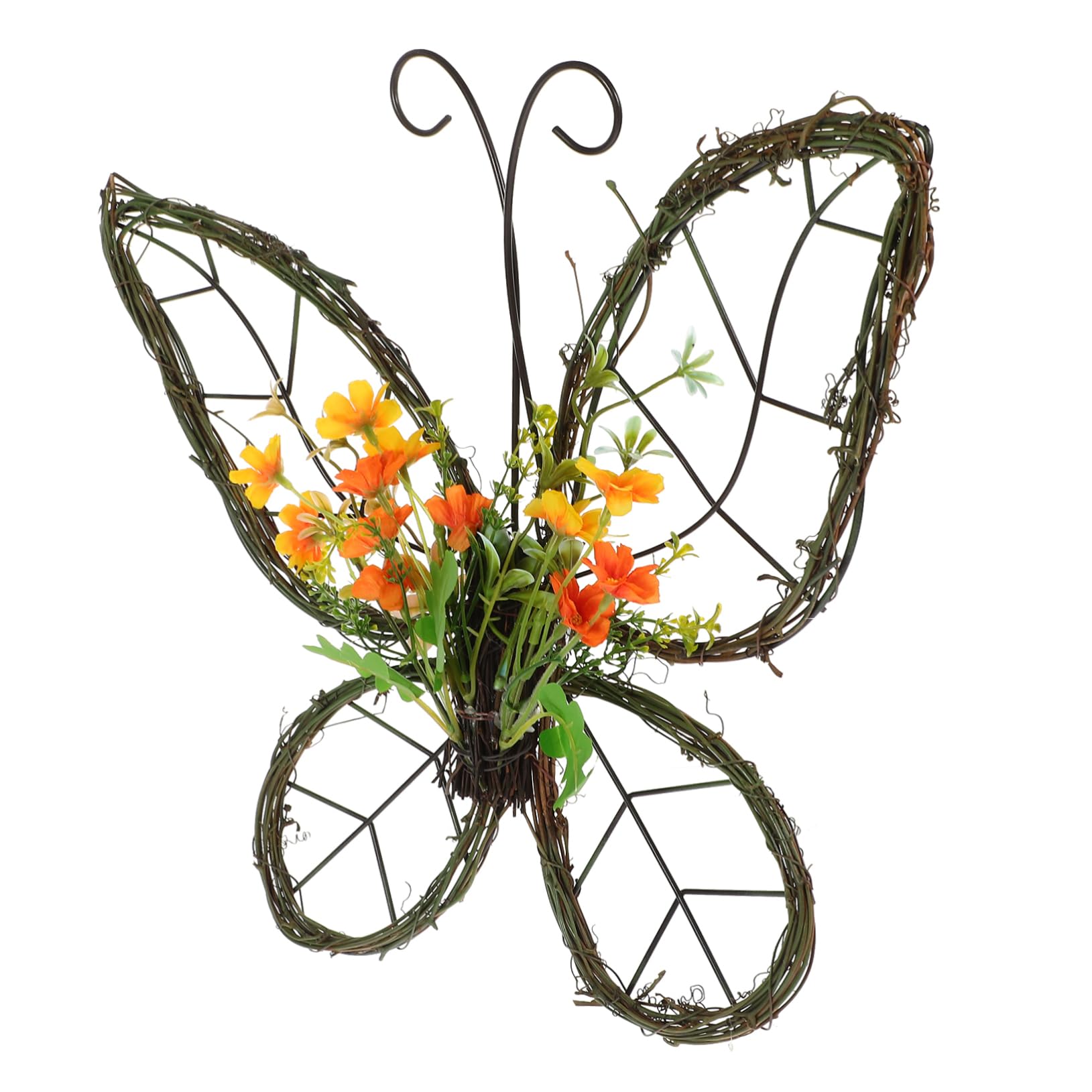 Ghirlanda Primaverile Forma Di Farfalla Fiori Artificiali Per Decorazione Di Porte e Finestre Decorazione Leggera e Versatile Per Ogni Occasione