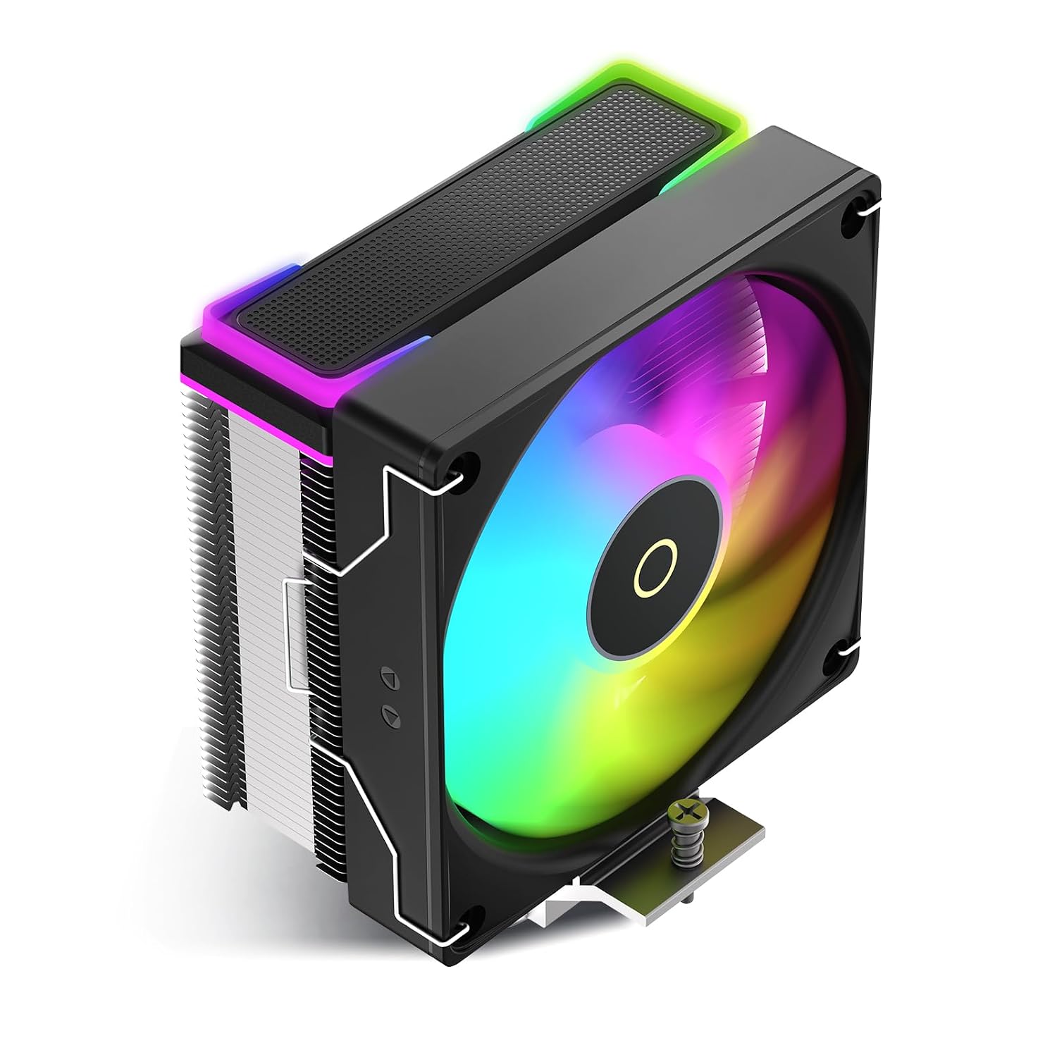 Delta A40 SE BK ARGB CPU Cooler,Unique Top Cover,Direct-Touch Φ6mm*4 Heatpipes,TDP 190W,12V 4PIN-Fixed Brilliance Effect,5V 3PIN-Full ARGB Sync Supported,for Intel LGA 115X/1200/1700/1851,AMD AM4/AM5