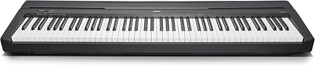 YAMAHA P-45B Digital Piano - Light and Portable Piano for Hobbyists and Beginners, in Black