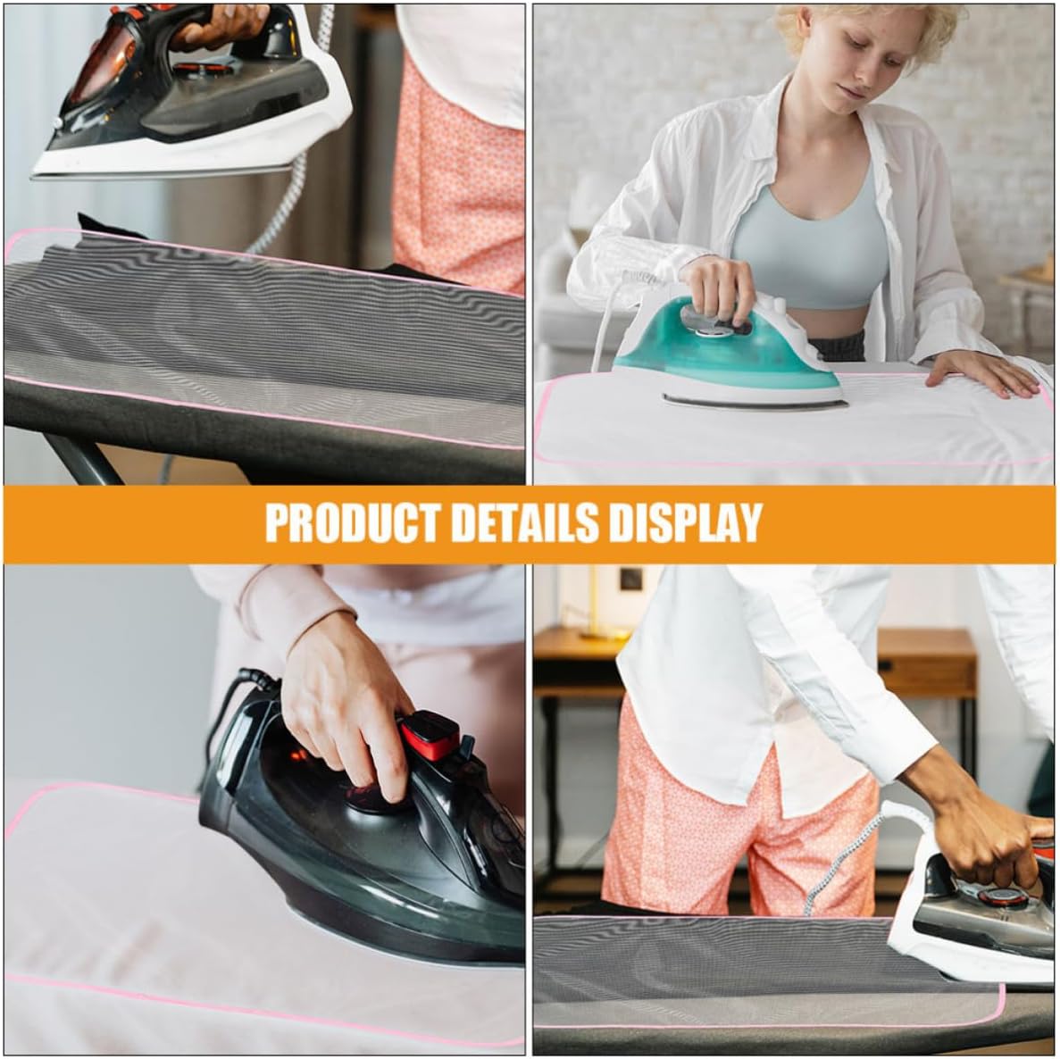 6pcs High Temperature Protective Ironing Board Cover with Mesh Cloth Material, Insulated Pressing Pad that Protects Clothes from Burns and Ensures Even Heat Distribution, for Home