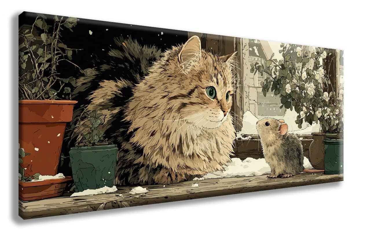 Malarstwo diamentowe z motywem kota, zwierzęta, dla dorosłych, duży, XXL, 70 x 140 cm, 5D, okrągłe, pełne wiertło, zestaw do majsterkowania, mozaika dla dorosłych, do dekoracji sypialni, na prezent