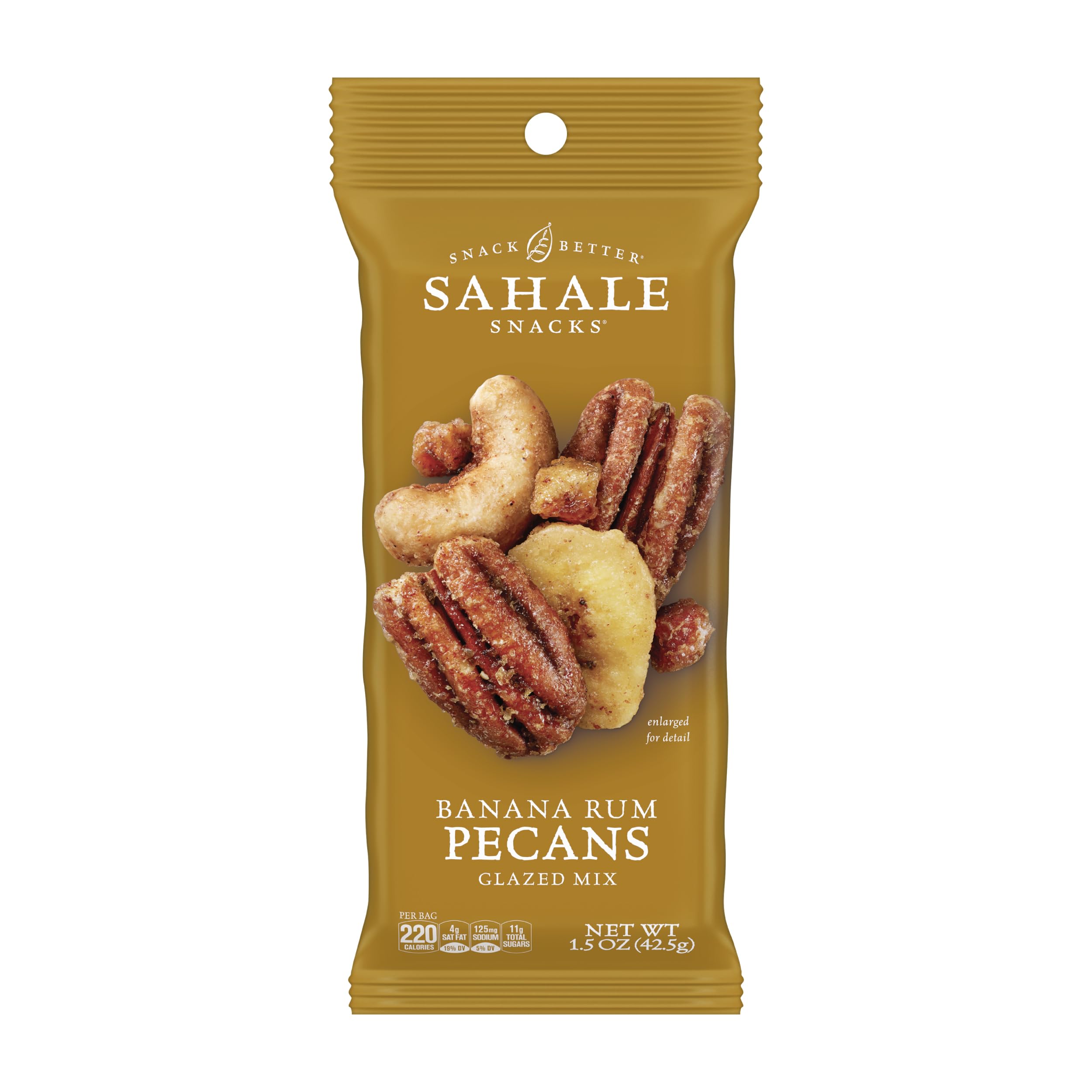 Sahale Snacks Banana Rum Pecans Glazed Mix, 1.5 Ounces (Pack of 18)
