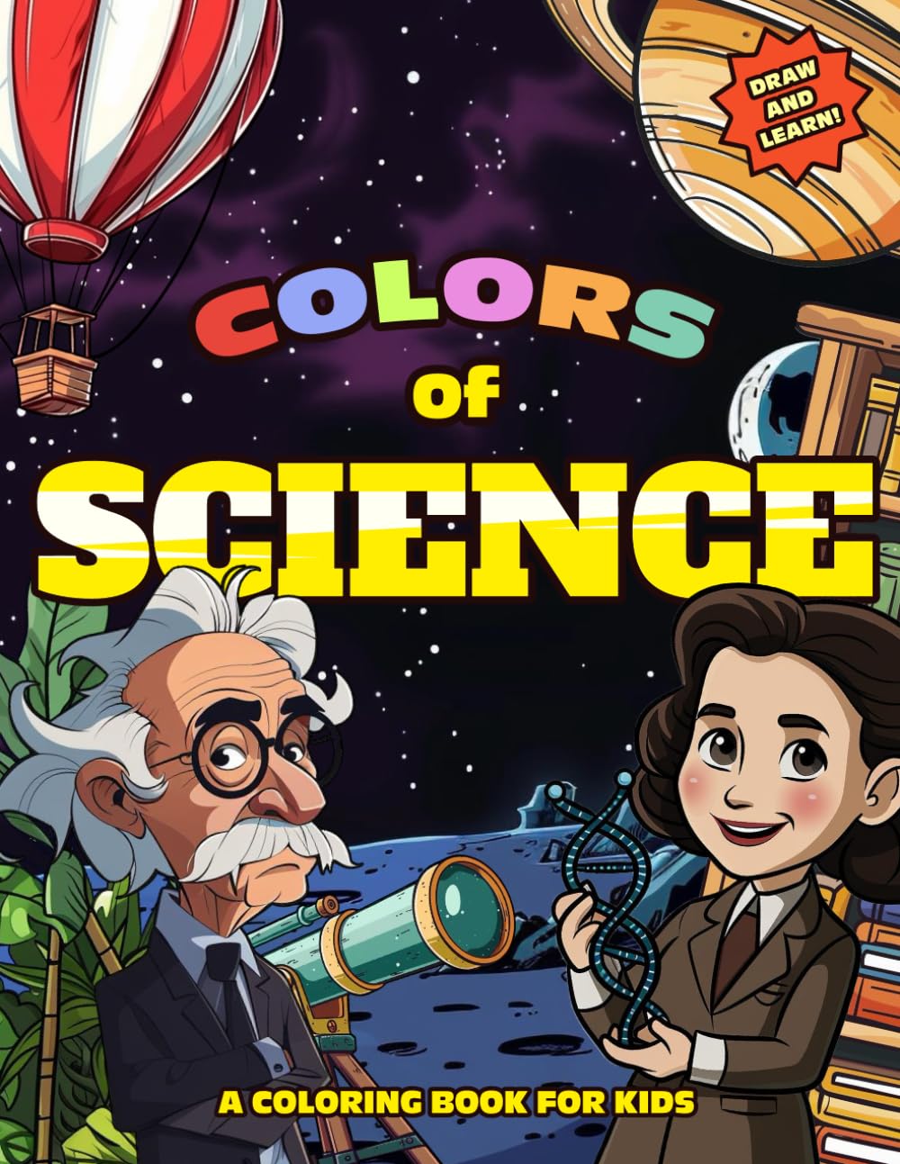 Colors of Science: A coloring book for kids (Draw and Learn)