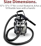 Adam's Polishes Cyclonic Vacuum Cleaner Premium Car Detailing Vacuum for Garage, Shop, Home | Powerful Suction, Lightweight, Portable, Heavy Duty | 4 Attachments Included