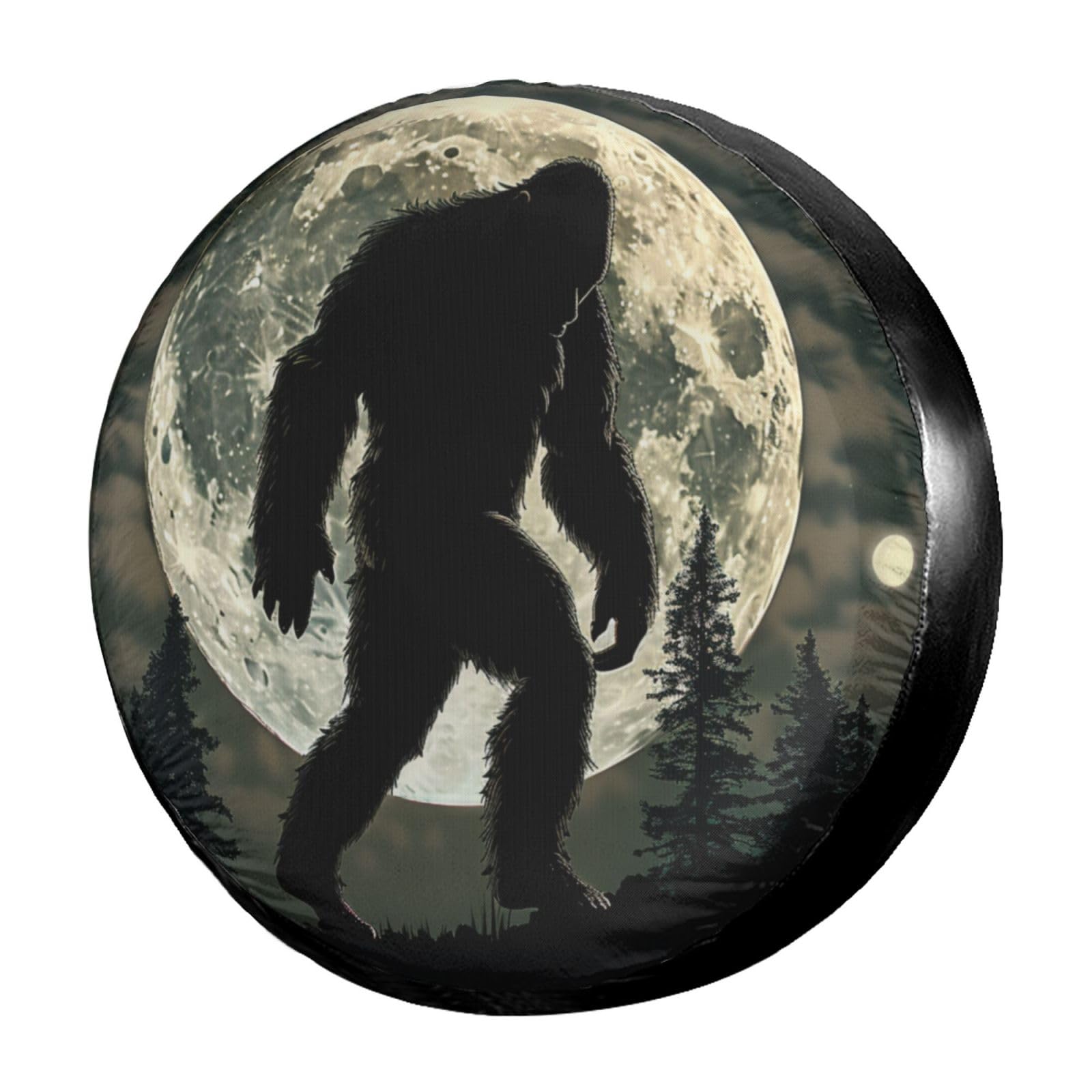 Dujiea Military Tactical Star Spare Tire Cover with Backup Camera Hole, Universal Wheel Tire Cover Tire Protectors for Jeep Trailer RV Van SUV Truck Camper and Many Vehicle 17inch — view 26