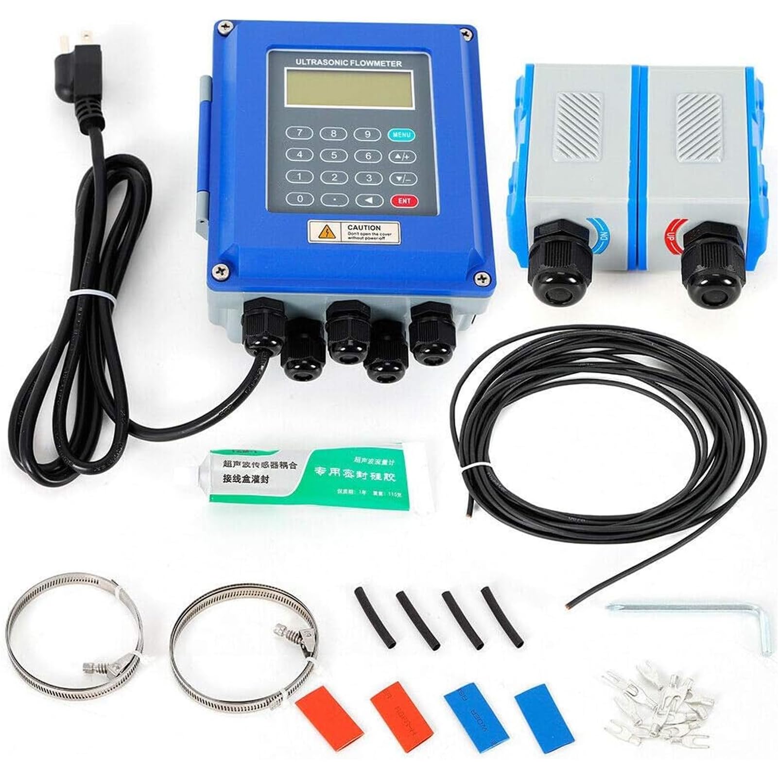 GZGHRZQS Ultrasonic Flow Meter | Liquid Flowmeter | Ultrasonic Flow Meter Dn15~Dn6000mm Tm-1, Ts-2, Tl-1 | Bidirectional Flow Measurement | For Water, Sea Water, Sewage, Oil, Alcohol