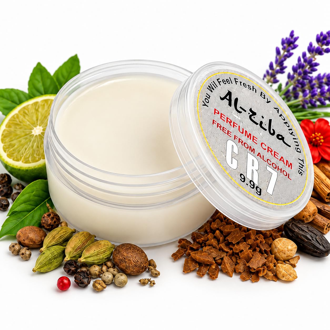 Solid Perfume | Al Zeba CR7 Solid Perfume Cream 9.9g | Alcohol-Free Long Lasting Fragrance Balm for Men & Women | Pocket Size