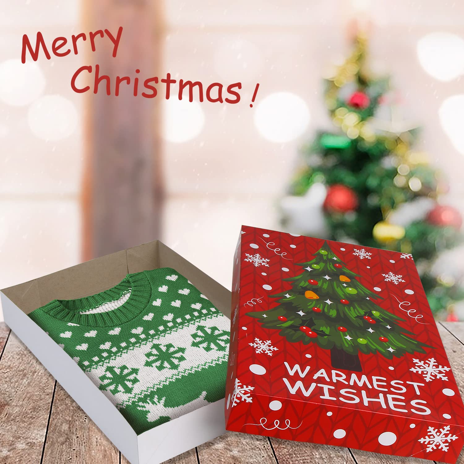 3 Cajas De Regalo De Navidad Con Tapa, Cajas De Anidación, Cajas De Regalo De Navidad Con Tapa Cajas De Anidacion Cajas De Navidad Para Regalos Cajas De Regalo De Arbol De Navidad Rojo Para Navidad