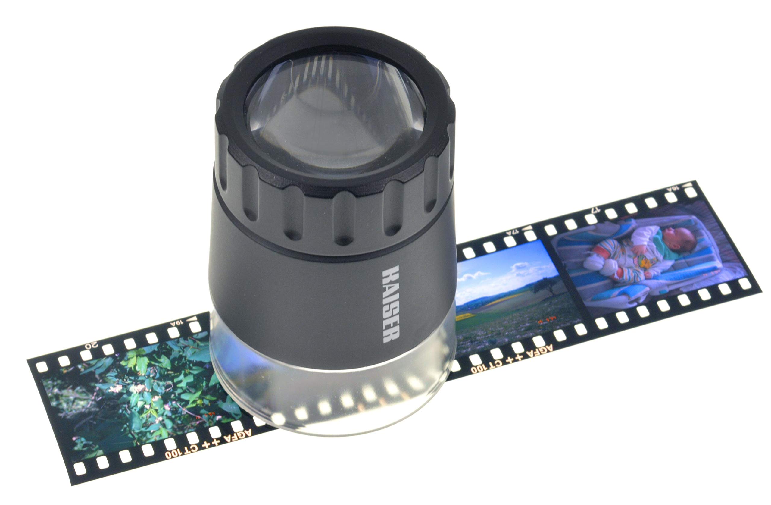 Kaiser Fototechnik 2351 4,5 x Loupe avec 45 mm betrachtung Champ Universel pour Diapositives