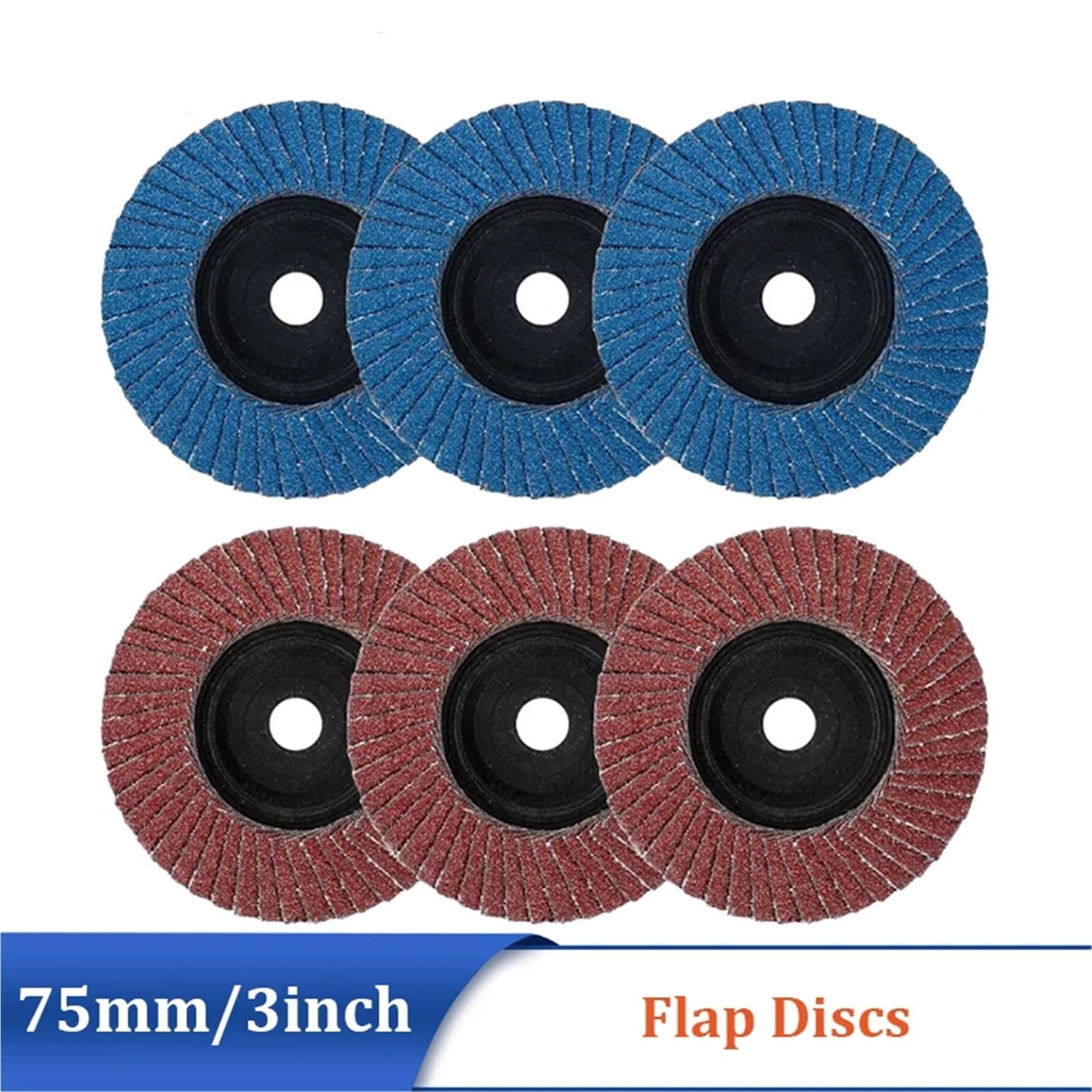 Tarcze listkowe do szlifierki kątowej 3" 75 mm, ziarnistość 80, 2-10 szt. - Ściernice ścierne do metalu(Orange,15 pieces)