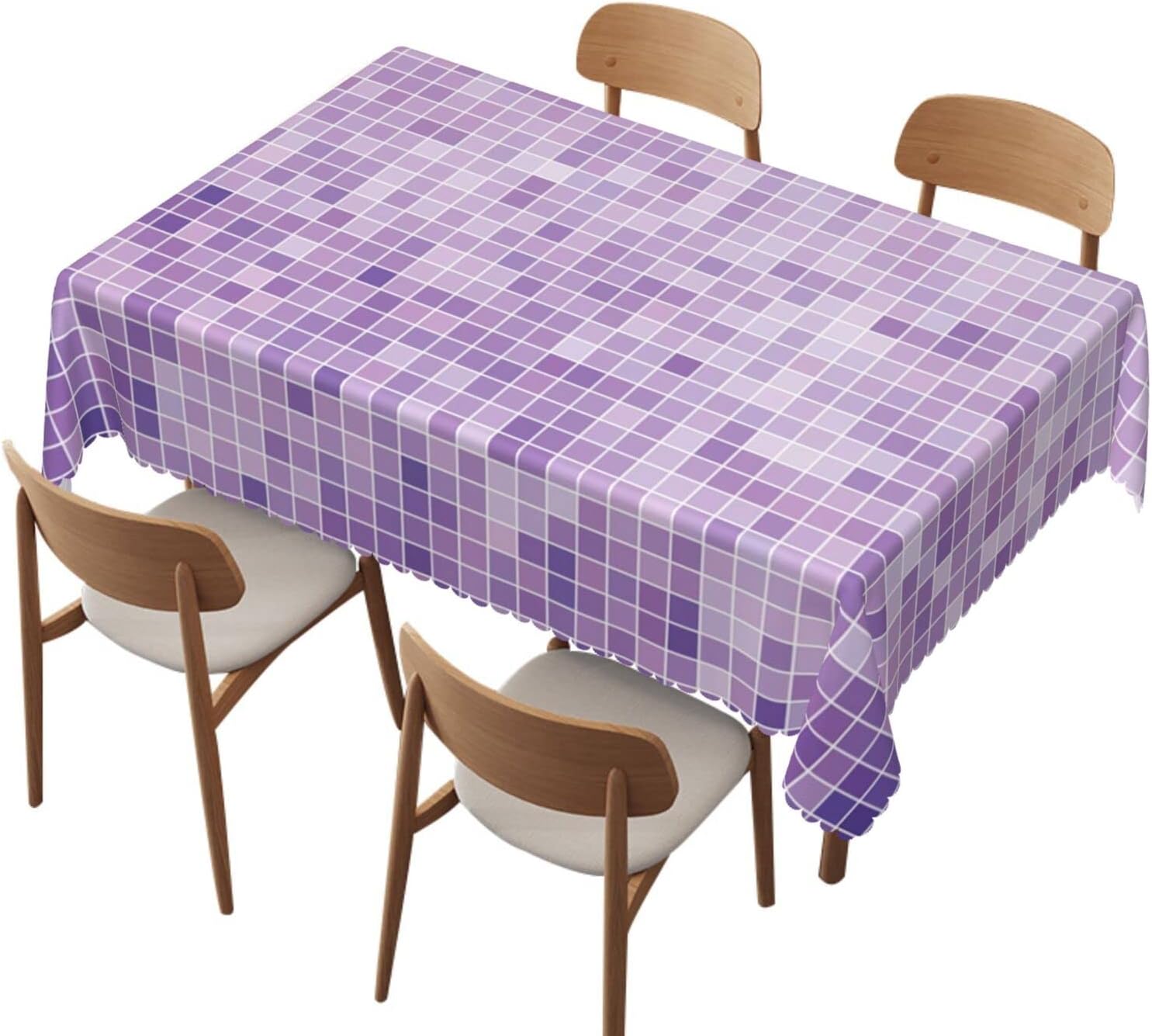 Mosaic tablecloth,60x120 inch,Waterproof Stain Wrinkle