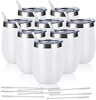 Vista 27 de Lifecapido Paquete de 4 copas de vino de acero inoxidable de 12 onzas sin tallo, vaso de vino aislado, vasos de vino de acero inoxidable con tapas