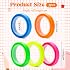 5 Rolls Highlighter Tape Colored Transparent Marking Sticker Removable Fluorescent Neon Tape Annotation Supplies for Teachers Students Reading Home Office (0.23inch X 16ft)