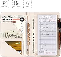 Vista 5 de Colección de Setas Libreta para Mesero - Tipos de Setas, Libros de Alto Volumen para Barman, Libro de Mesero de Cuero Duradero con Bolsillo
