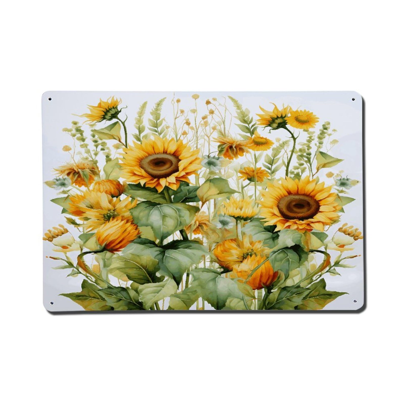 Adfgyerh Style Sunflower And Corn Metal Signs Funny, Aluminum Tin Sign Indoor Outdoor Decor, Vintage Signs For Home Office Kitchen Bar Cafe Garden Farmhouse Wall Decor