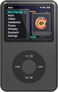 Mp3 Player with Bluetooth Innioasis Y1 Video Digital Music Player HiFi Mini Portable Kids Audiobook Mp3 2025 Nice Gift Choice Theme Upgrade Black