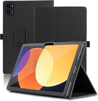 Case for Apolosign EM101A 10.1 inch, Apolosign EM101A Tablet Case, Folding Stand Protective Cover with Pencil Holder and Wrist Strap, Full Protection. Black