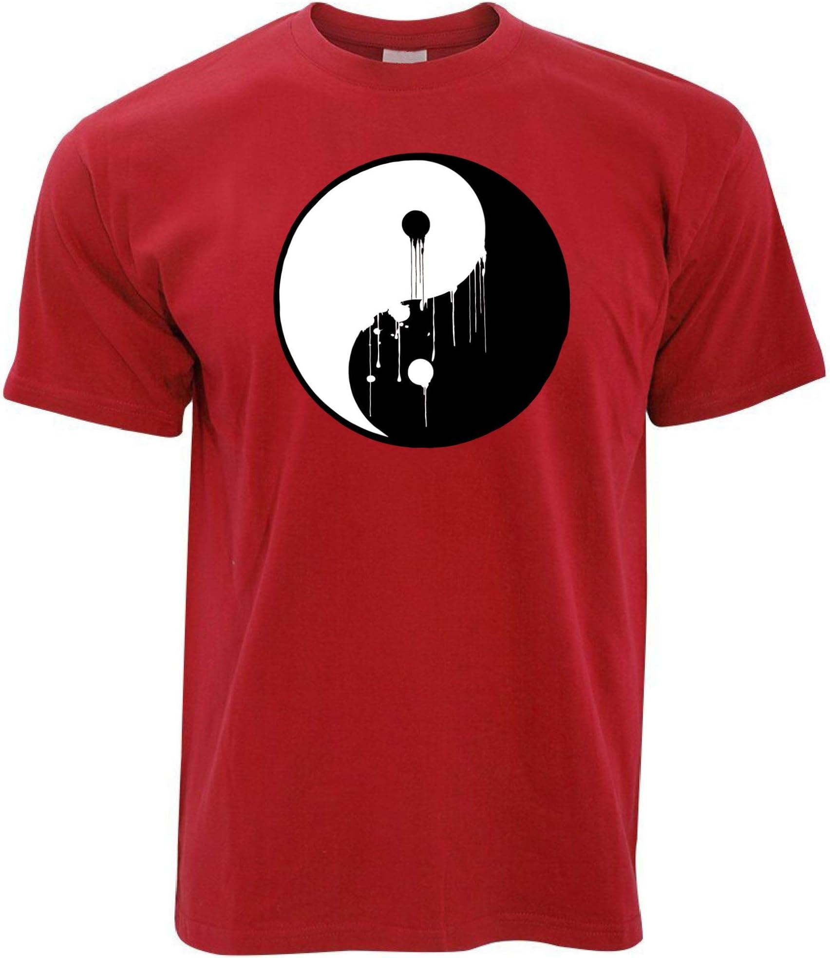 Art T Shirt Painted Dripping Ying Yang Balance Symbol