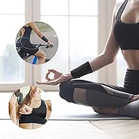 Vista 2 de Easyports - Cartera de muñeca de 2 bolsillos para teléfono celular, cartera de tobillo, bandas para sudor, brazalete, bolsa oculta, cartera