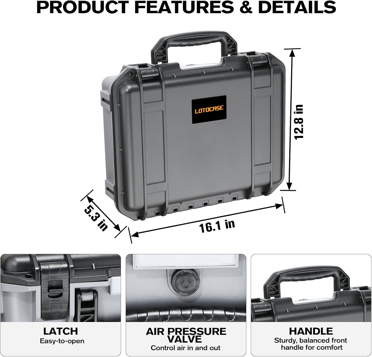 Case for NOCO Boost GB150 – Waterproof Hard Shell Carrying Case with Custom Pre-Cut Foam, Shockproof Protective Travel Box Compatible with Boost GB150 UltraSafe Jump Starter