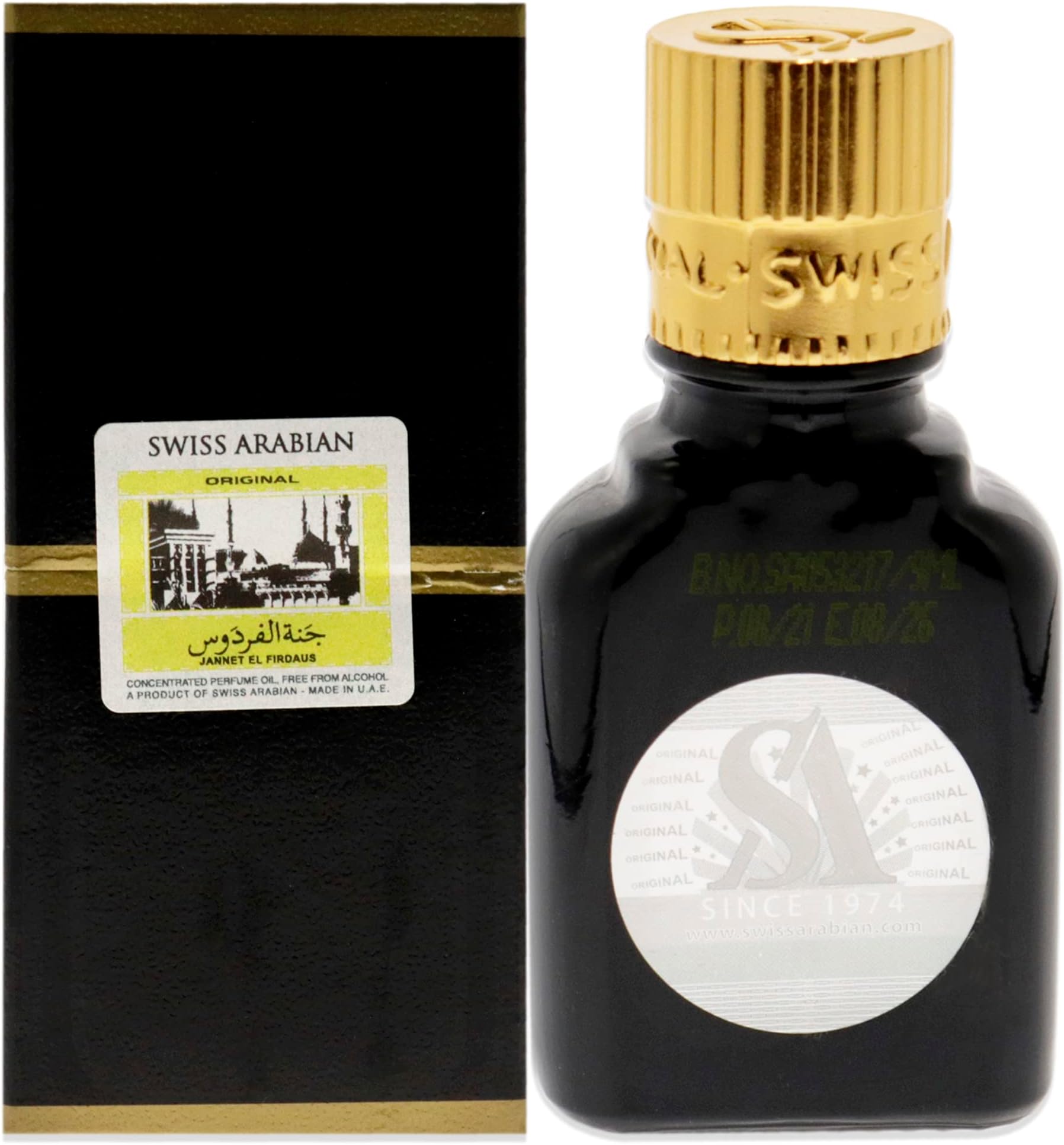 Swiss Arabian Jannet El Firdaus Black Concentrated Perfume Oil