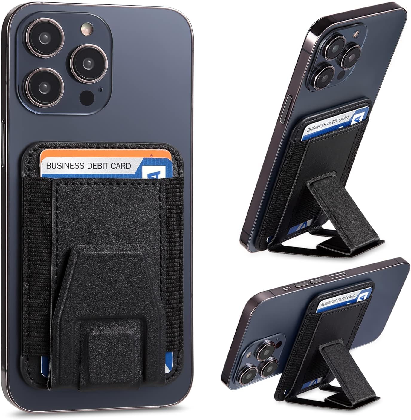 Morojular Leather Phone Wallet Stand, Credit Card