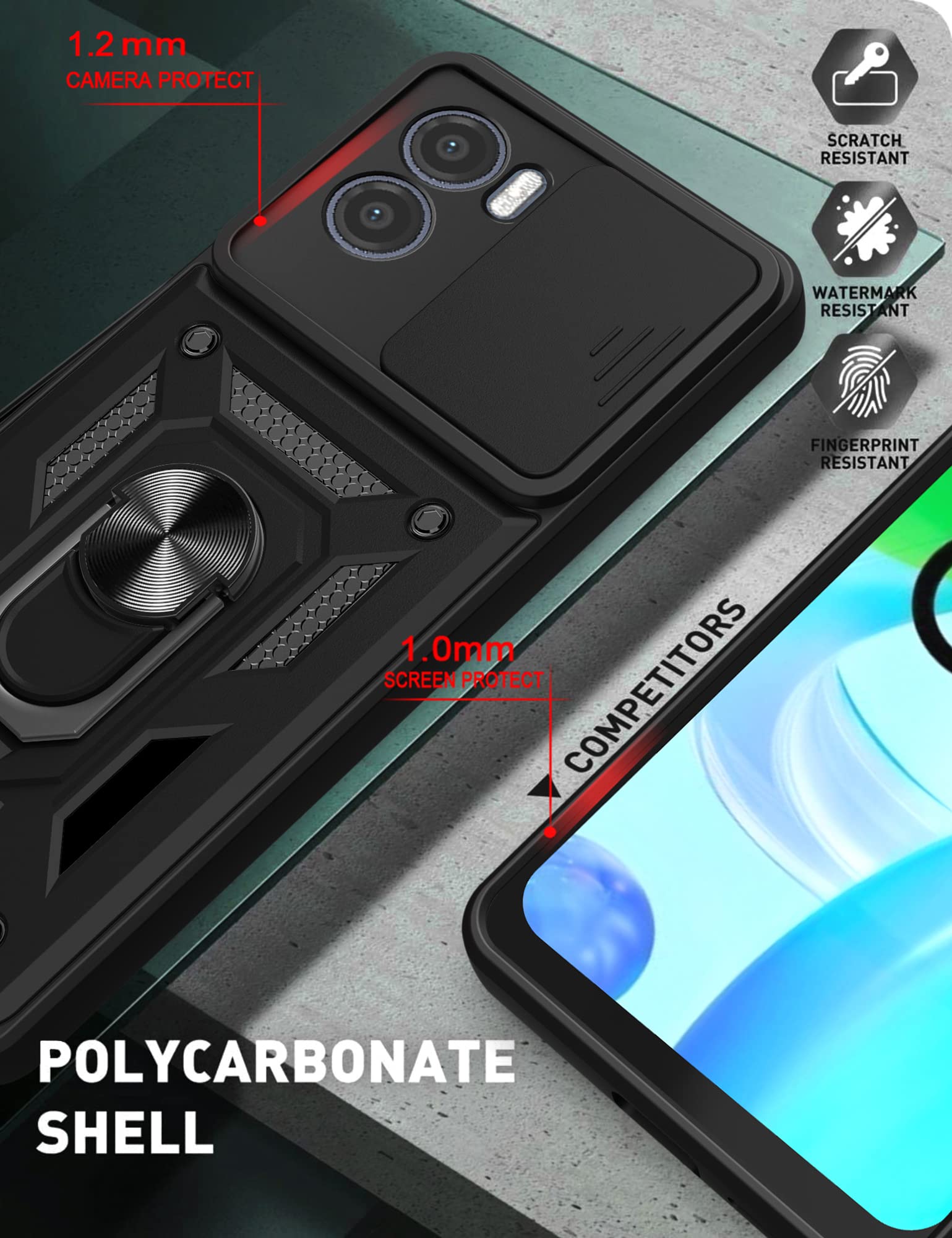 Funda Ring Anillo Antigolpe Para Motorola Moto E22 / E22i | Envío