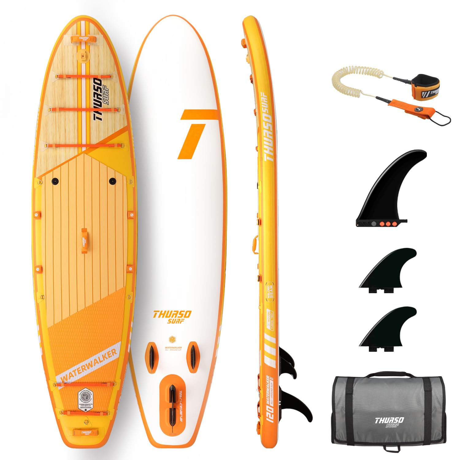 Amazon.com : THURSO SURF Waterwalker 120 10 ft Paddle Board