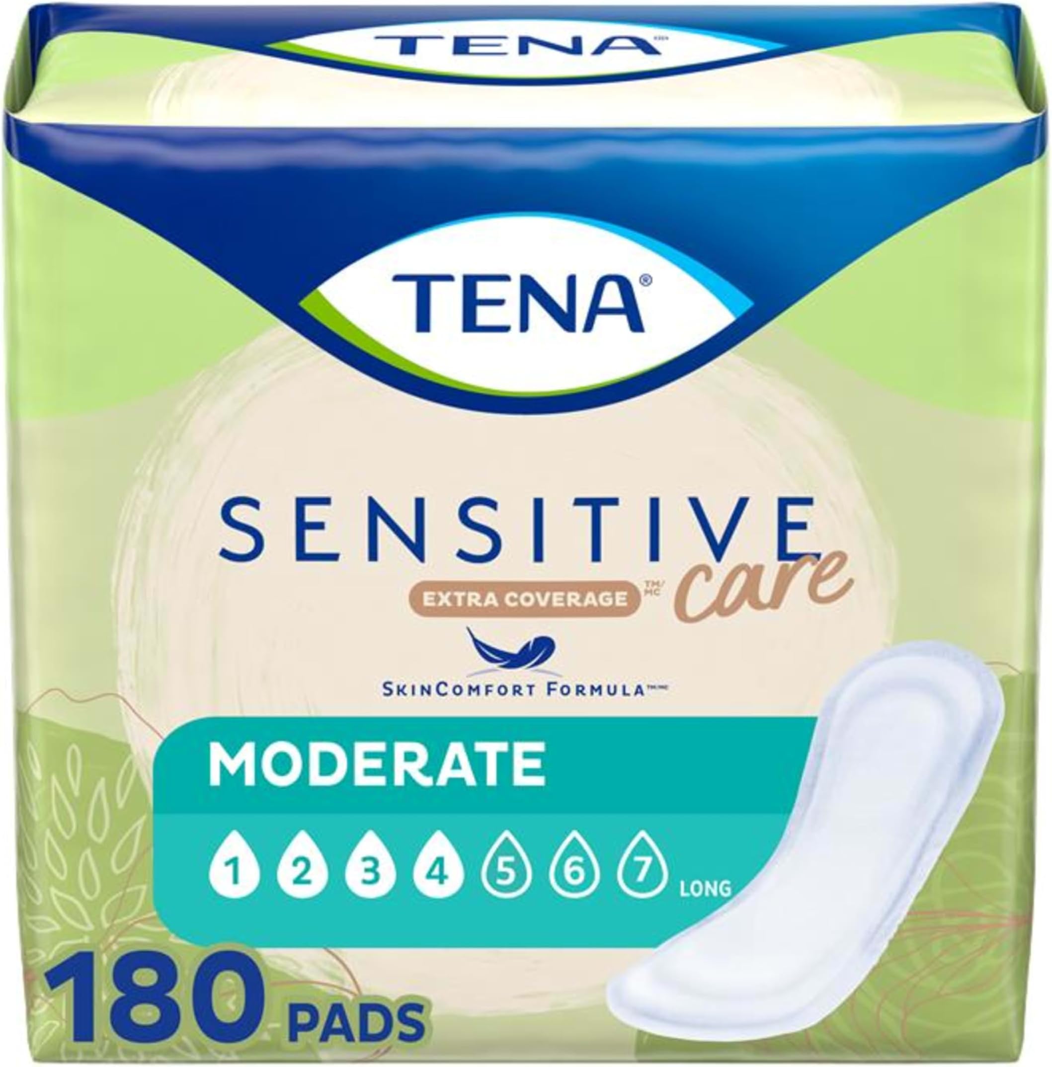 Intimates Moderate Regular Incontinence Pad for Women, 180 Count