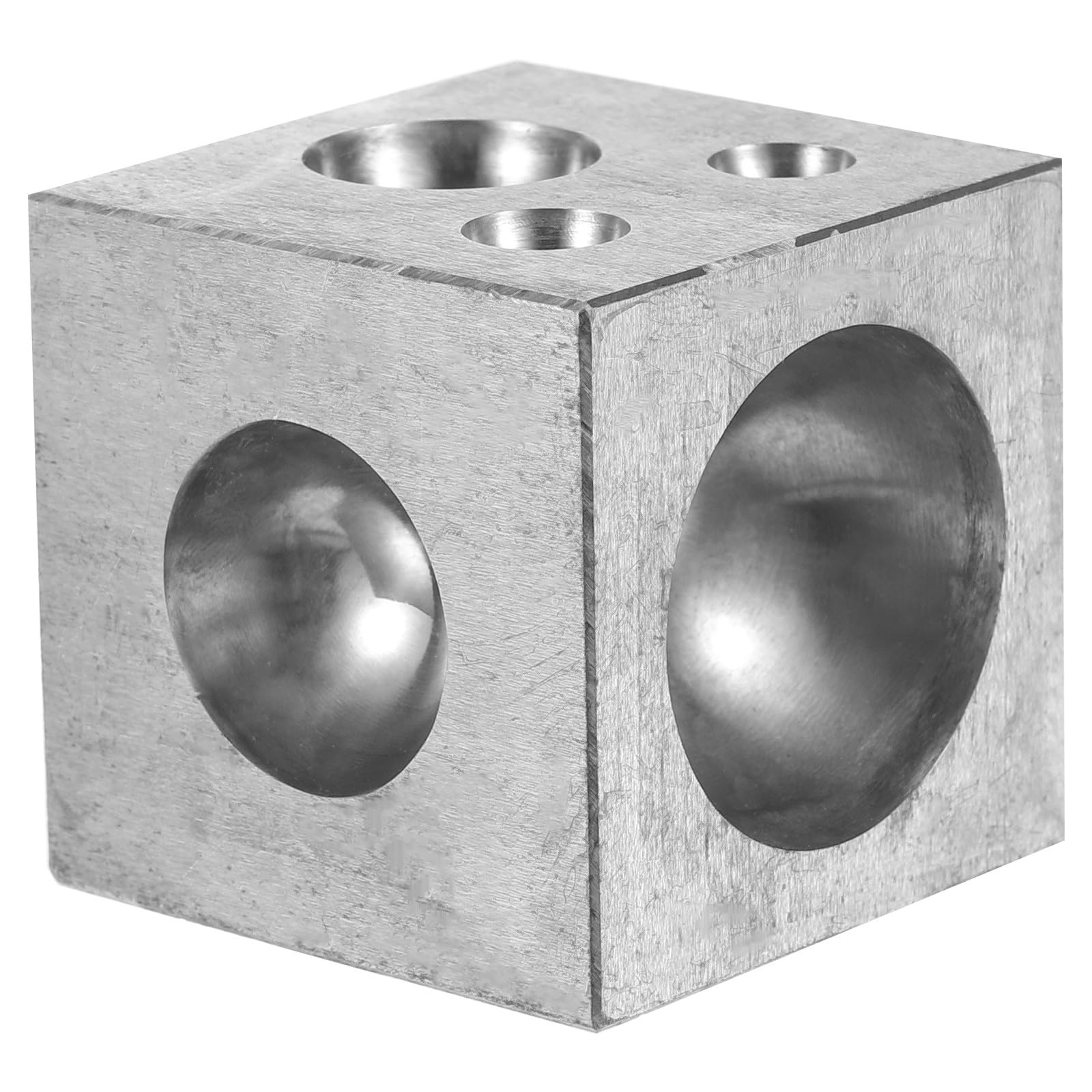 ULTECHNOVO Herramienta para Hacer Joyas de Metal 18 Orificios Bloque de Doming Cuadrado para Pulido Accesorio de Bricolaje para Oro Plata y Cobre Adecuado para Fabricación de Pendientes