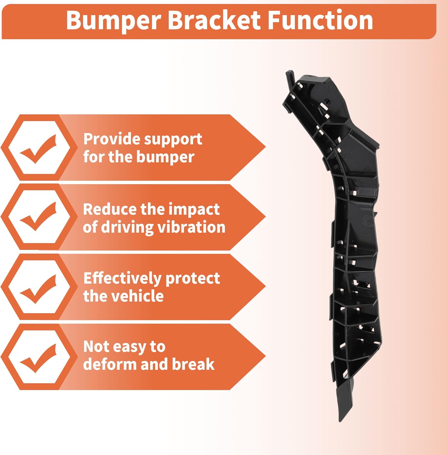 Front Bumper Bracket for Subaru Legacy Outback 2010-2014 No.57707AJ52A/57707AJ53A Front Left Right 1 Pair